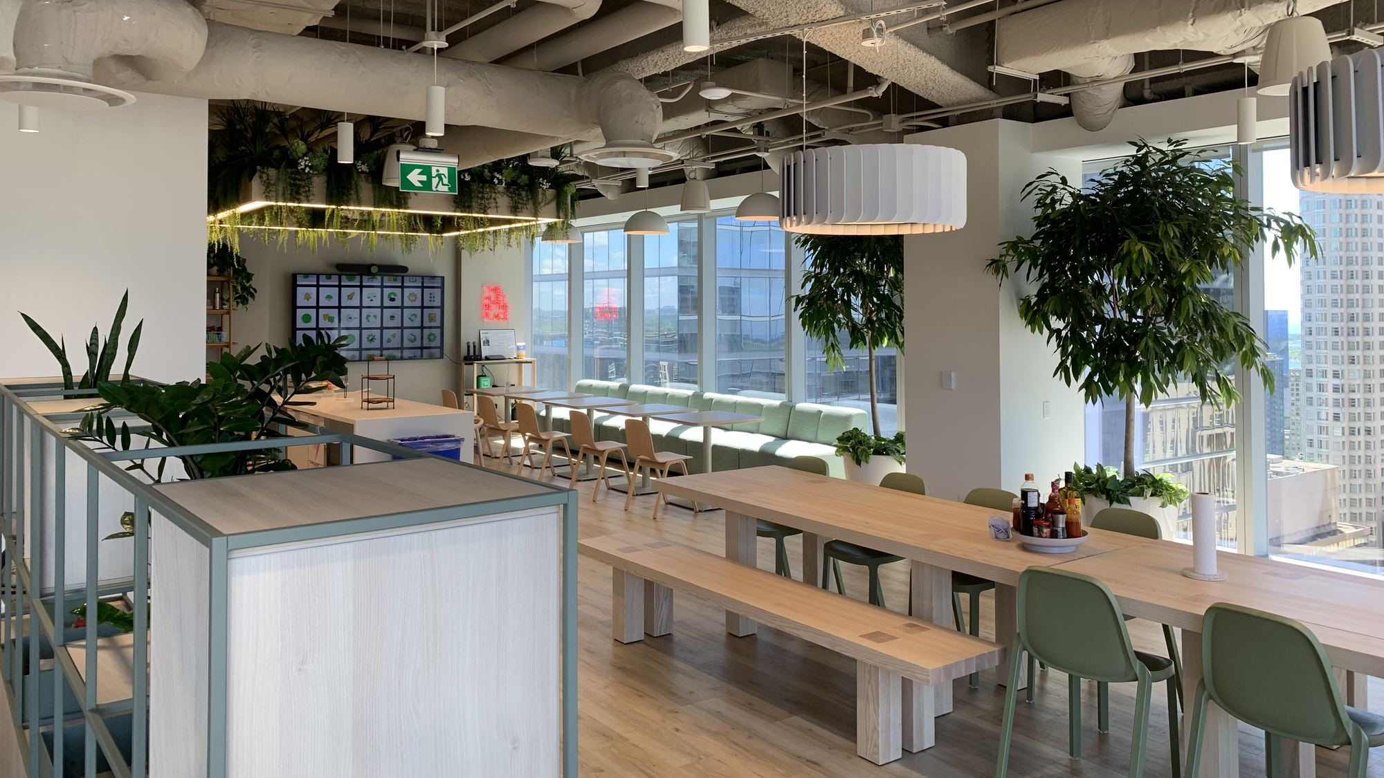 An Artificial Ceiling Planter for Adyen's Toronto Café