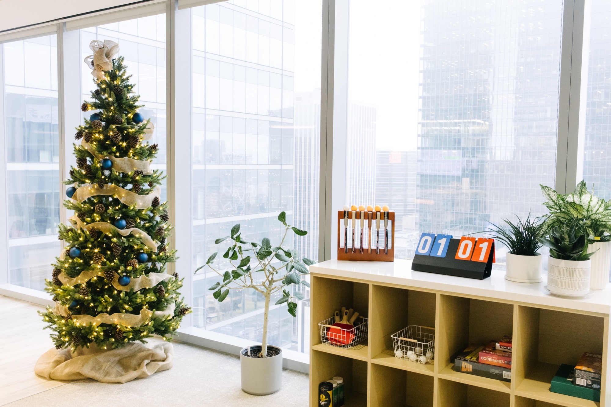 Holiday Decor Built Around the Plants Already in Adyen's Toronto Office — view 2