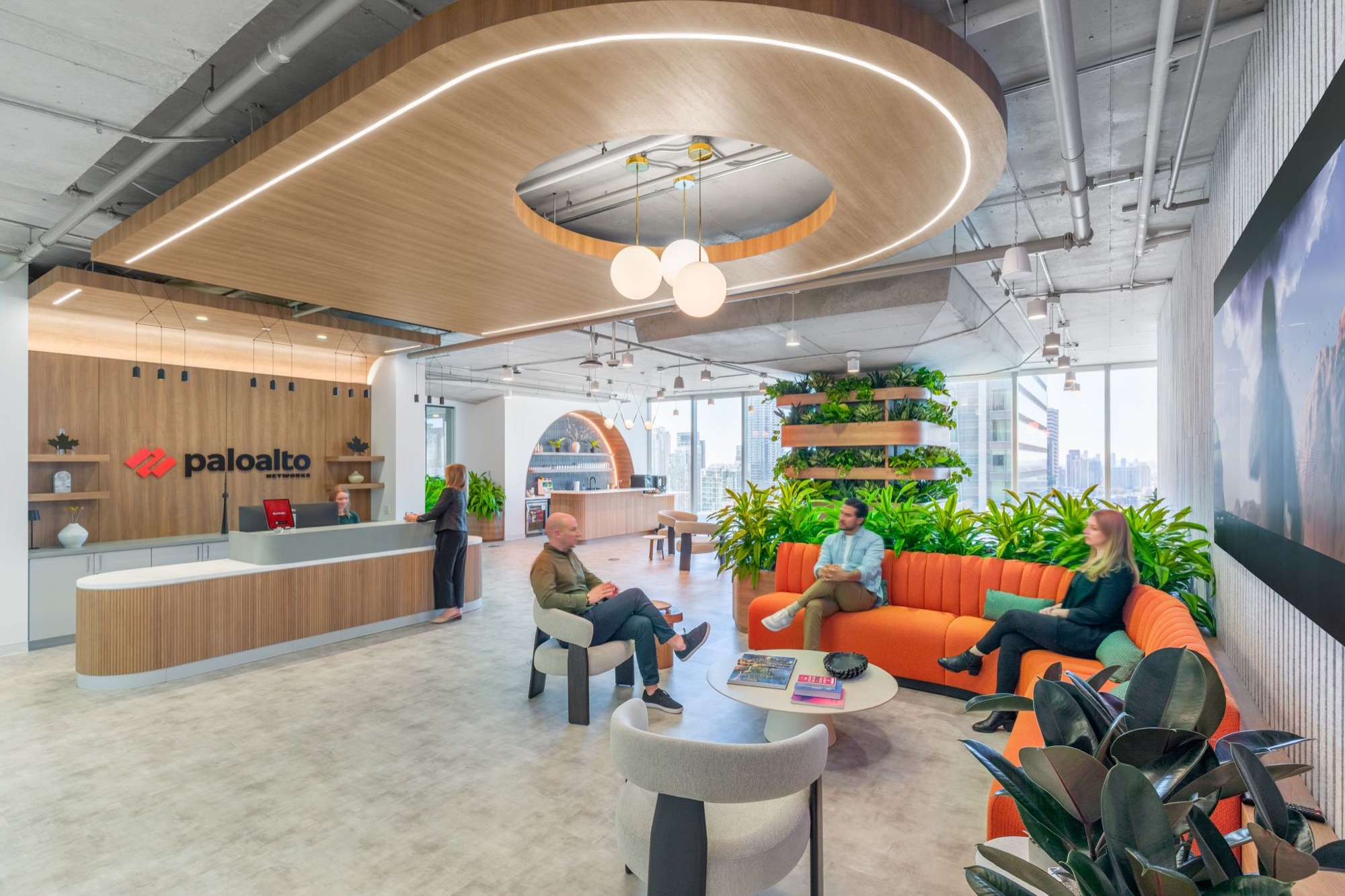 313 Plants Built Into the Millwork of Palo Alto Networks' Canadian HQ